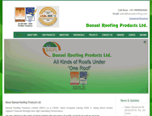 Tablet Screenshot of bansalroofing.com